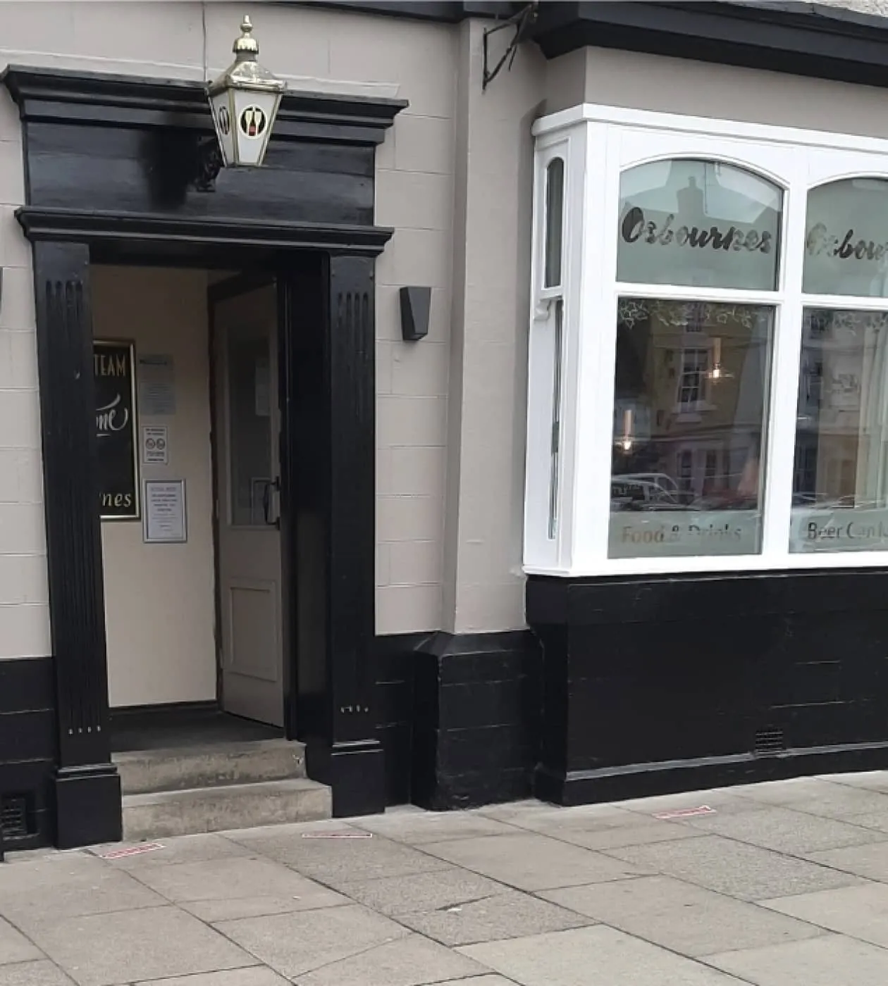 osbournes late bar painted in yarm