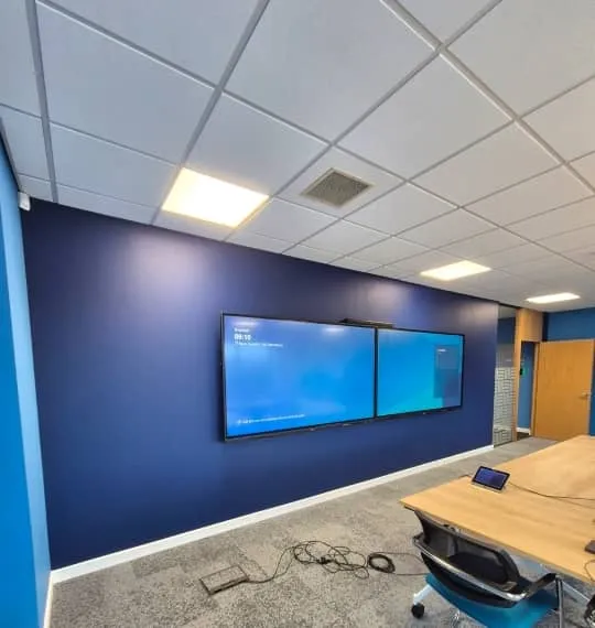office interior in middlesbrough repainted