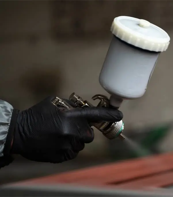 man spray painting in middlesbrough